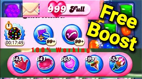 candy crush saga unlimited boosters.